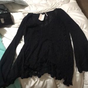 Free people new with tags black sweater